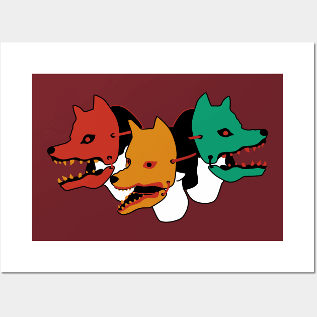 Japanese Cerberus Wall Art by bonlimon